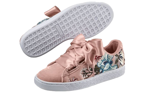 Purchase (Women) Puma Basket 'Heart Hyper Embroidery - Peach'  366116-02