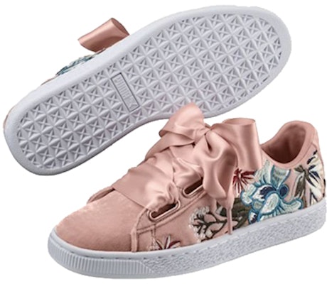 (Women) Puma Basket 'Heart Hyper Embroidery - Peach' 366116-02 Purchase (Women) Puma Basket 'Heart Hyper Embroidery - Peach' 366116-02