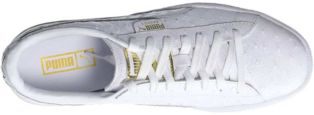 PUMA Basket Ostrich 休閒 低筒 板鞋 女款 白 Lookbook PUMA Basket Ostrich 休閒 低筒 板鞋 女款 白