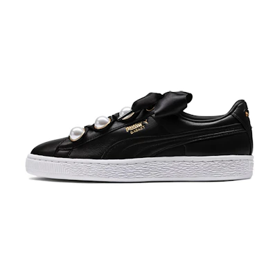 (W) Puma Basket Bling Black