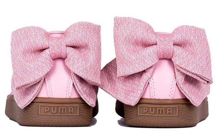 Shop 彪馬 Basket Bow 輕便耐磨 低筒休閒板鞋 女款 粉