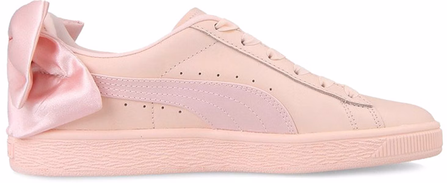 PUMA Basket Bow Pearl 蝴蝶結尾 純色復古 低幫 板鞋 男女同款 粉色 Lookbook PUMA Basket Bow Pearl 蝴蝶結尾 純色復古 低幫 板鞋 男女同款 粉色