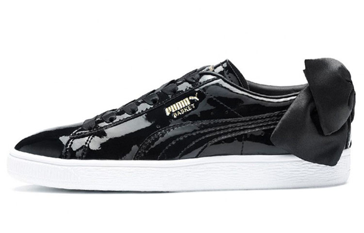 (Women) Puma Basket Bow Patent 'Black' 368118-01