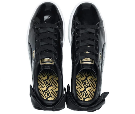 (W) Puma Basket Bow Patent 'Hitam' 368118-01 Lookbook (W) Puma Basket Bow Patent 'Hitam' 368118-01