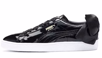 (Women) Puma Basket Bow Patent 'Black' 368118-01 (Women) Puma Basket Bow Patent 'Black' 368118-01