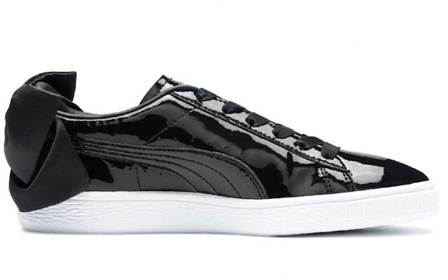 (Women) Puma Basket Bow Patent 'Black' 368118-01 Order (Women) Puma Basket Bow Patent 'Black' 368118-01