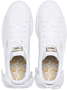 Puma 籃總蝴蝶結專利女款 白色 休閒棒球鞋 Lookbook Puma 籃總蝴蝶結專利女款 白色 休閒棒球鞋