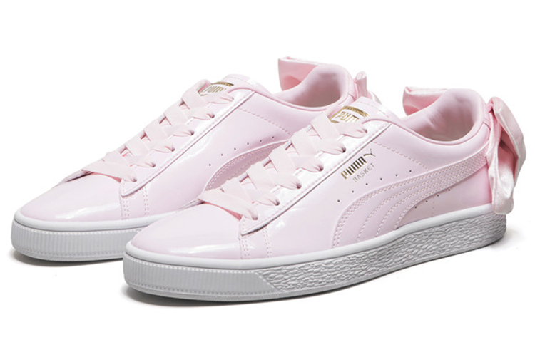 Lookbook (W) Puma Basket Bow Patent Baskets Blanches/Roses 368118-03
