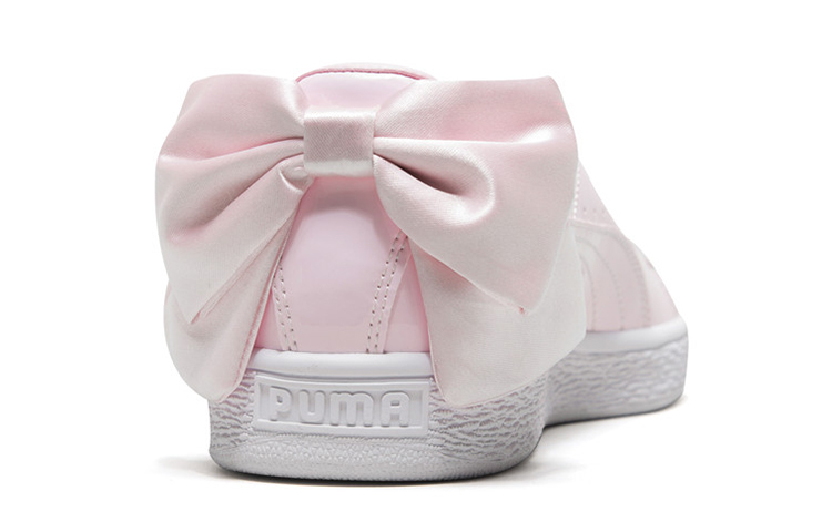 Purchase (W) Puma Basket Bow Patent Baskets Blanches/Roses 368118-03