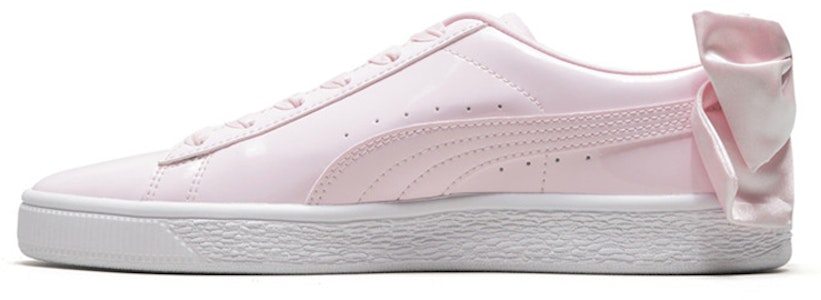 (W) 푸마 바스켓 보우 에나멜 캐주얼 슈즈 화이트/핑크 368118-03 Buy (W) 푸마 바스켓 보우 에나멜 캐주얼 슈즈 화이트/핑크 368118-03
