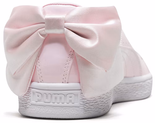 (Women) Puma Basket Bow Patent Casual Shoes White/Pink 368118-03 Purchase (Women) Puma Basket Bow Patent Casual Shoes White/Pink 368118-03