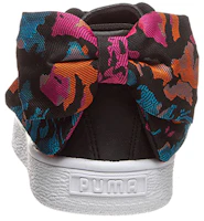 Shop 大童 PUMA Basket Bow 休閒 低筒 兒童板鞋 黑色