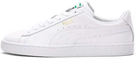 (Women) Puma Basket Classic 21 'Triple White' 381759-01 (Women) Puma Basket Classic 21 'Triple White' 381759-01