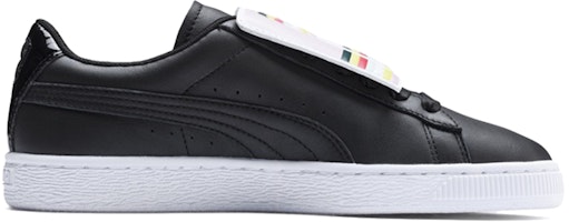 PUMA Basket Badge 休閒 低筒 板鞋 女款 黑白 Order PUMA Basket Badge 休閒 低筒 板鞋 女款 黑白