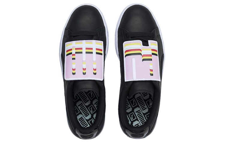 Lookbook (W) Puma Basket Badge Kasut Kasual Hitam/Putih 369183-02