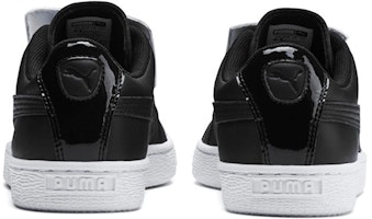 PUMA Basket Badge 休閒 低筒 板鞋 女款 黑白 Shop PUMA Basket Badge 休閒 低筒 板鞋 女款 黑白