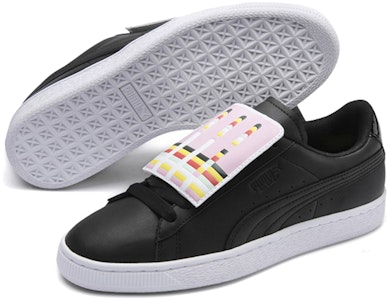 (W) Puma Basket Badge Kasut Kasual Hitam/Putih 369183-02 Purchase (W) Puma Basket Badge Kasut Kasual Hitam/Putih 369183-02