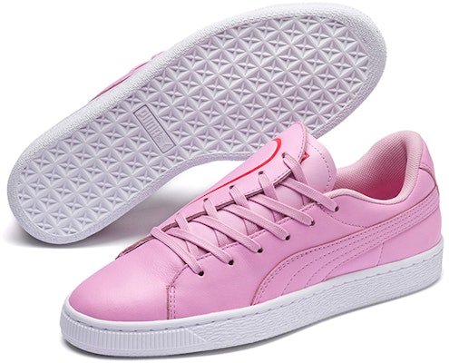 (W) Puma Basket Crush Emboss 'Merah Muda Pucat' 369595-03 Purchase (W) Puma Basket Crush Emboss 'Merah Muda Pucat' 369595-03