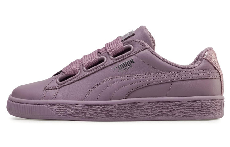 (Women) Puma Basket Heart Bio Hacking Casual Board Shoes Purple 369223-02