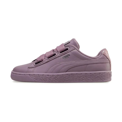 (W) Puma Basket Heart Bio Hacking Casual Board Shoes Purple
