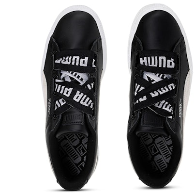 (W) Puma Basket Heart 黑色女鞋 364082-01 Shop (W) Puma Basket Heart 黑色女鞋 364082-01