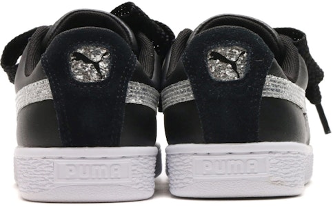 (W) プーマ バスケット ハート ブラックシルバーグリッター 364078-03 Shop (W) プーマ バスケット ハート ブラックシルバーグリッター 364078-03