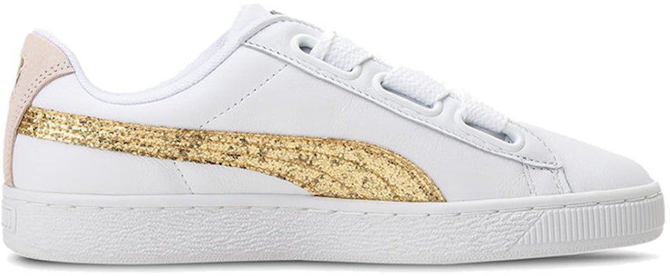 (Women) Puma Basket Heart 'Gold Glitter' 364078-01 Lookbook (Women) Puma Basket Heart 'Gold Glitter' 364078-01