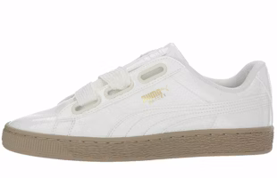 (Women) Puma Basket Heart Marshmallow White 363073-06 (Women) Puma Basket Heart Marshmallow White 363073-06