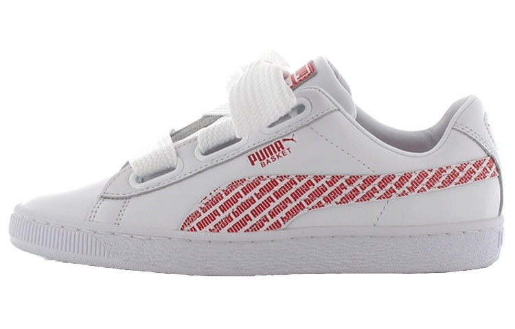 (W) Puma Basket Heart AOP 'White Red'