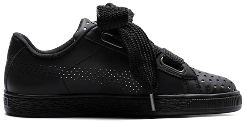 (Women) Puma Basket Heart Ath Lux Black 366728-03 Order (Women) Puma Basket Heart Ath Lux Black 366728-03