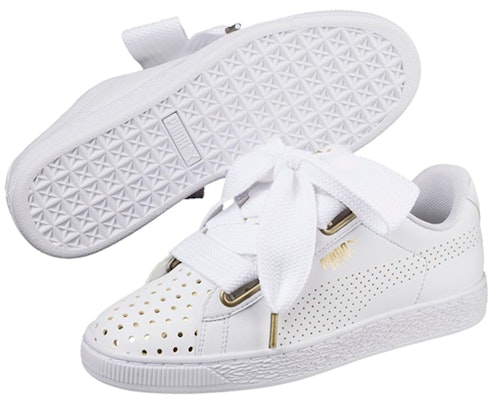 Puma Basket Heart Ath Lux 女款 白色 Lookbook Puma Basket Heart Ath Lux 女款 白色