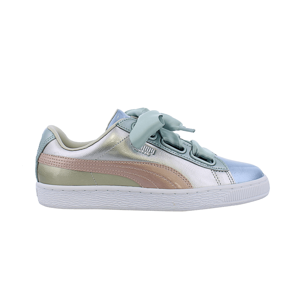 (Women) Puma Basket Heart Bauble FM 'Silver'  364809-01