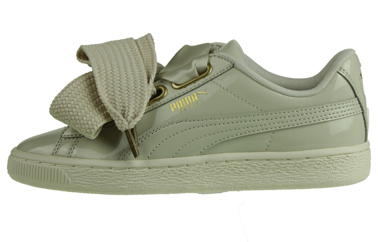 (W) Puma Basket Heart Casual Shoes Cream