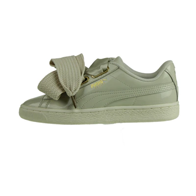 (W) Puma Basket Heart Casual Shoes Cream