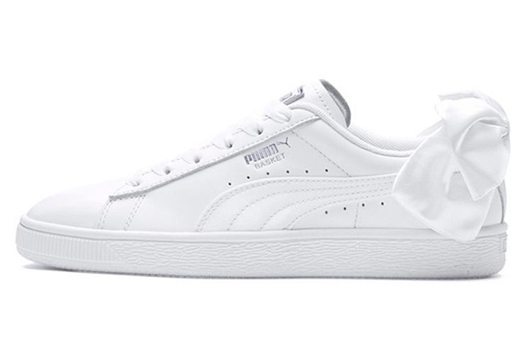 (W) Puma Basket Heart Bow Satin Sneakers