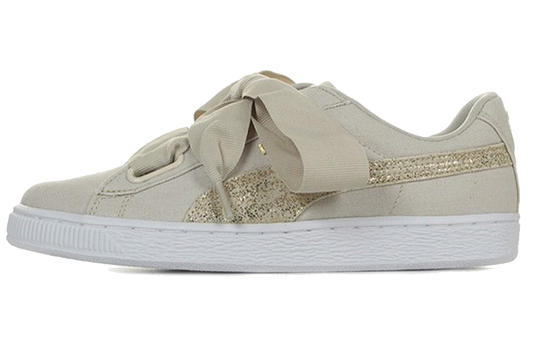 (W) Puma Basket Heart Canvas 'Light Brown'