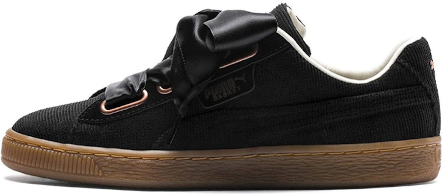 Puma basket heart brown sales