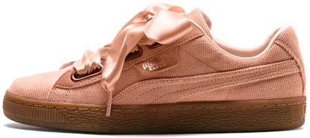 (Women) Puma Basket Heart Corduroy 'Pink Brown' 366729-01 (Women) Puma Basket Heart Corduroy 'Pink Brown' 366729-01
