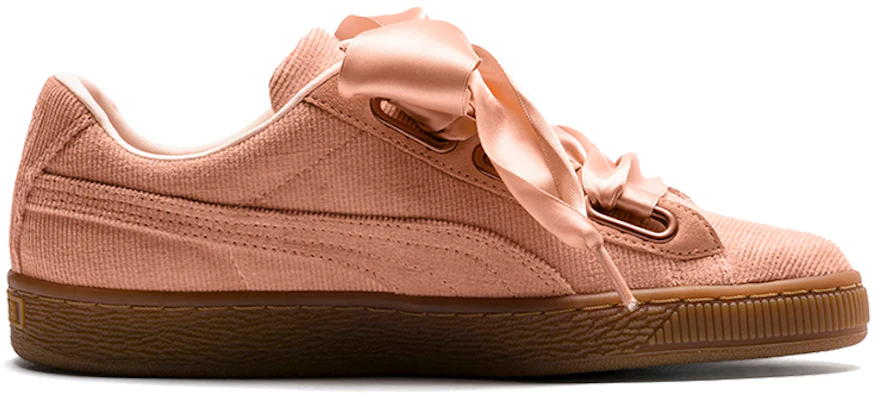 (W) Puma Basket Heart Corduroy ''Rosa Braun'' 366729-01 Order (W) Puma Basket Heart Corduroy ''Rosa Braun'' 366729-01