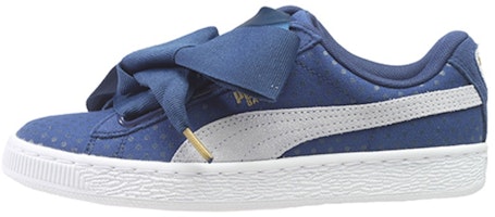 (Women) Puma Basket Heart Denim 363371-01 (Women) Puma Basket Heart Denim 363371-01