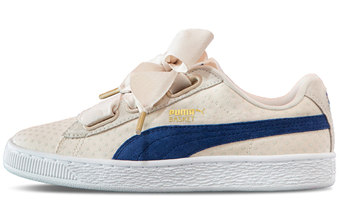 (W) Puma Basket Heart Denim 'Oatmeal Twilight Blue'