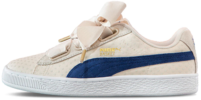 (Women) Puma Basket Heart Denim 'Oatmeal Twilight Blue' 363371-03 Buy (Women) Puma Basket Heart Denim 'Oatmeal Twilight Blue' 363371-03