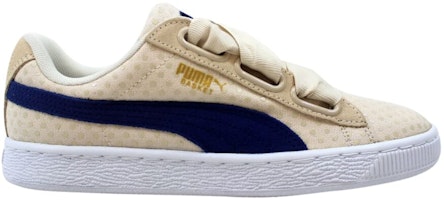 (Women) Puma Basket Heart Denim 'Oatmeal Twilight Blue' 363371-03 (Women) Puma Basket Heart Denim 'Oatmeal Twilight Blue' 363371-03