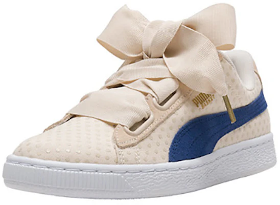 (Women) Puma Basket Heart Denim 'Oatmeal Twilight Blue' 363371-03 Shop (Women) Puma Basket Heart Denim 'Oatmeal Twilight Blue' 363371-03