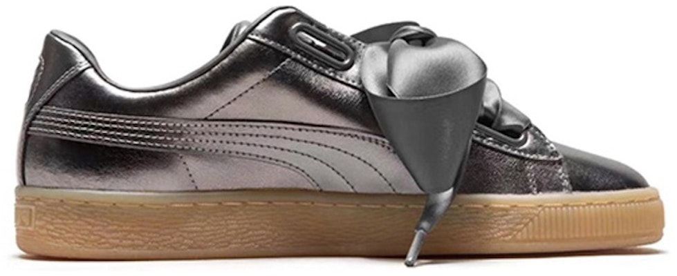 (Women) Puma Basket Heart Luxe 'Quiet Shade' 366730-01 Order (Women) Puma Basket Heart Luxe 'Quiet Shade' 366730-01