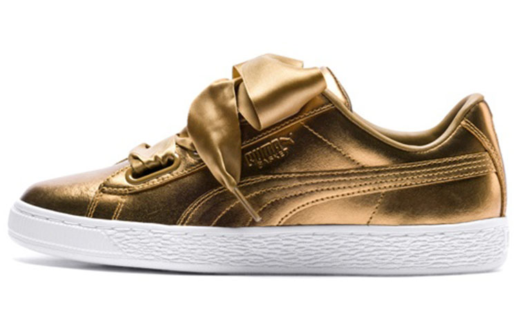(Women) Puma Basket Heart Luxe Retro Casual Skateboarding Shoes 366730-02