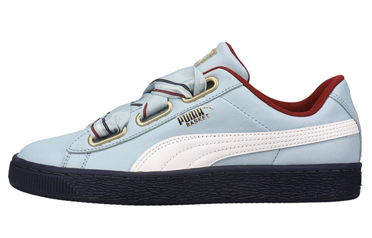 (W) Puma Basket Heart New School Casual Shoes Blue/Black