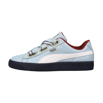 (W) Puma Basket Heart New School Casual Shoes Blue/Black