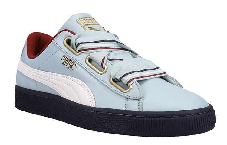 (W) Puma Basket Heart New School Casual Shoes Blue/Black 圖 3