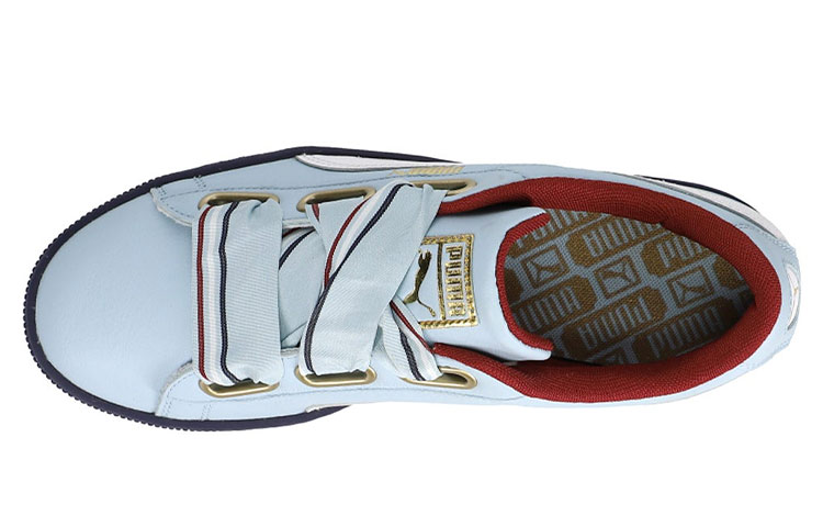 (W) Puma Basket Heart New School Casual Shoes Blue/Black 圖 4